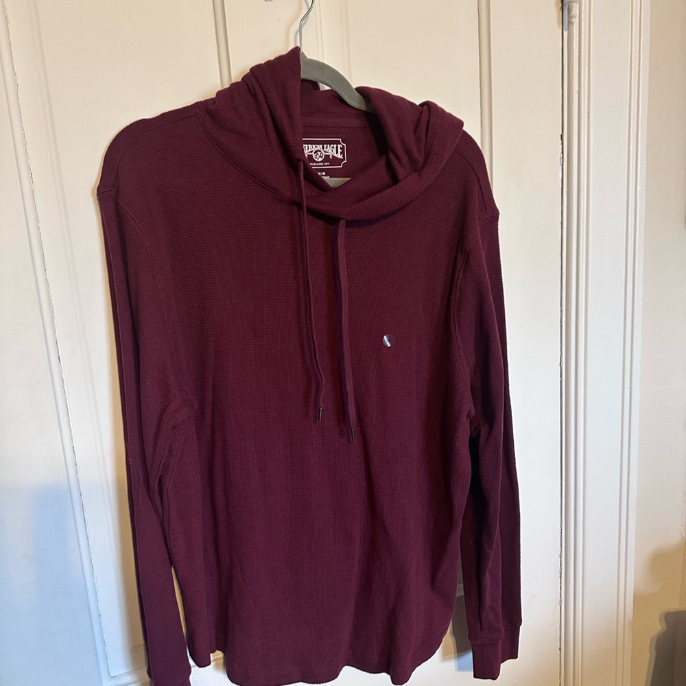 American Eagle Outfitters Burgundy Hoodie